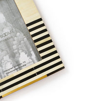 Striped Bone Inlay Picture Frame