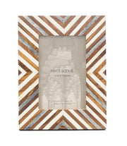 Chevron Bone Inlay Picture Frame