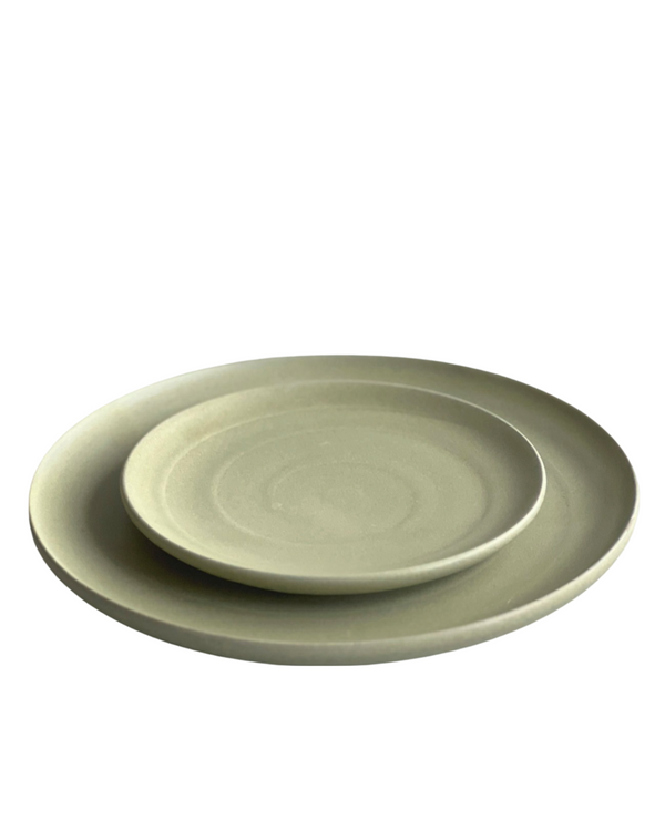 Handcrafted Moss Clay Dinnerware Plate
