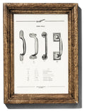 Wood-Grain Framed Hardware Print