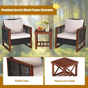 Acacia Wicker Outdoor Lounge Set – outdoor patio (view 6) | Roost & Roam