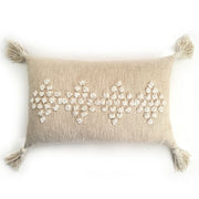 Tufted Cotton Lumbar Pillow