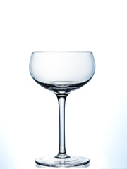Handblown Clear Glass Coupe Set