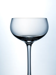 Handblown Clear Glass Coupe Set