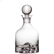 Handblown Crystal Mountain Decanter