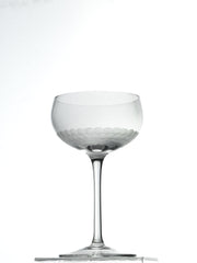 Handblown Clear Glass Coupe Set