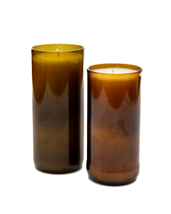 Amber Recycled Glass Fig Candle – candles (view 3) | Roost & Roam