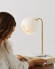 Globe Shade Brass Table Lamp