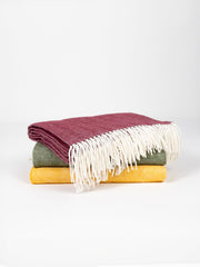 Bamboo Blend Herringbone Tassel Throw