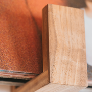 Hardwood Floating Record Display Shelf