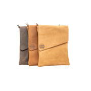 Envelope Flap Leather Crossbody Bag
