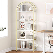 Arched Five-Tier Metal Bookcase (view 9) | Roost & Roam