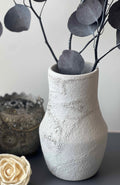 Frothy Glaze Porcelain Crater Vase