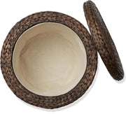 Woven Water Hyacinth Storage Ottoman – ottoman (view 7) | Roost & Roam