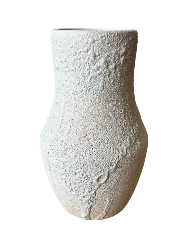 Frothy Glaze Porcelain Crater Vase