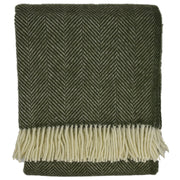 Herringbone Pure Wool Throw Blanket