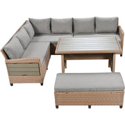 PE Rattan Sectional Outdoor Sofa Set
