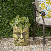 Green Man Cast Stone Garden Planter