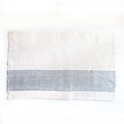 Hand-Woven Striped Cotton Bath Mat