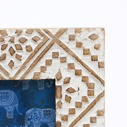 Carved Mango Wood Photo Frame