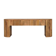 Fluted Mango Wood Media Console