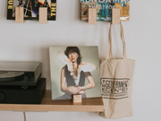 Hardwood Tabletop Record Stand
