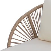 Rope-Woven Acacia Outdoor Club Chair