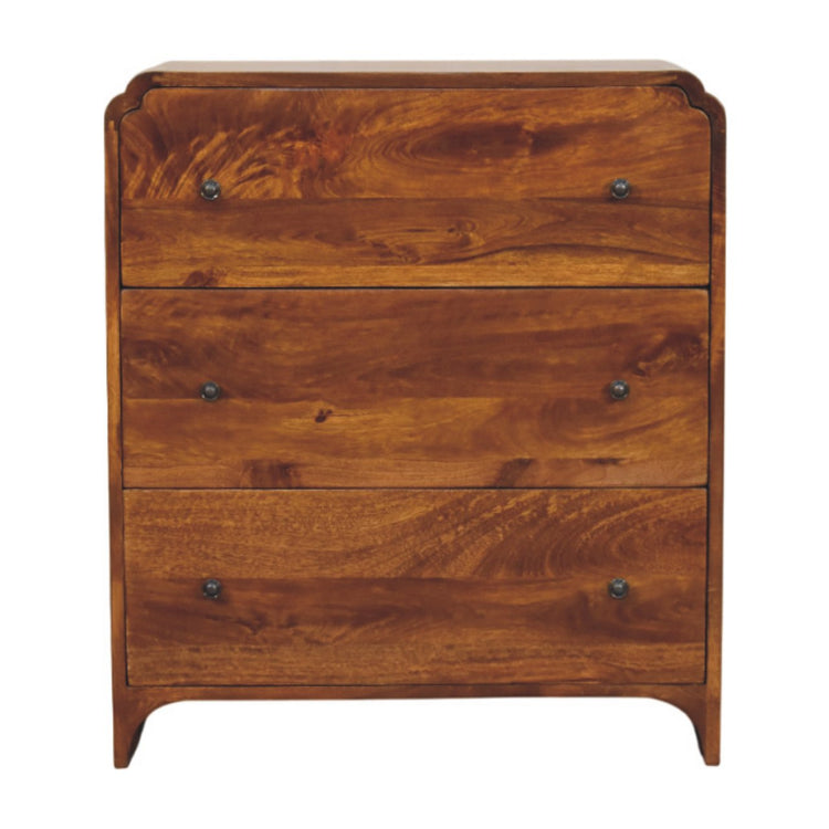 Mango Wood Three-Drawer Chest