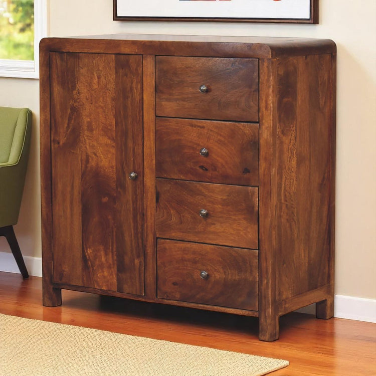 Chestnut Mango Wood Storage Cabinet