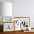 Oak-Grain Matted Picture Frame