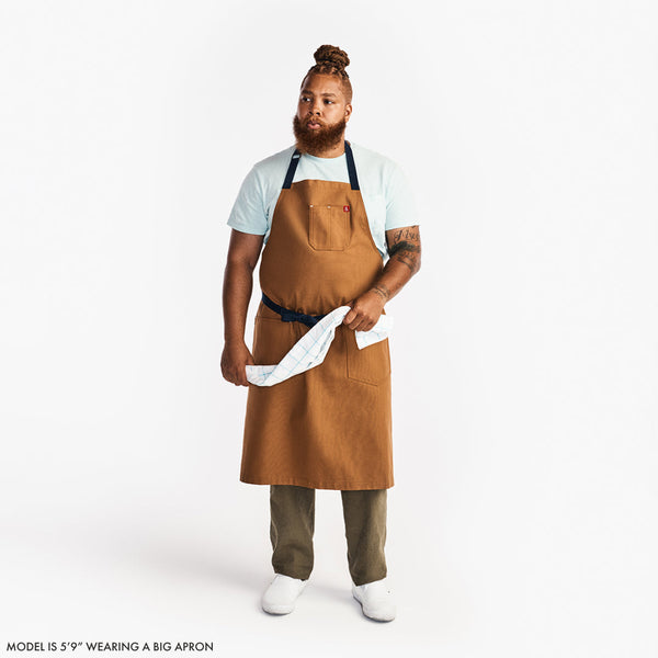 Olive Canvas Full-Coverage Apron