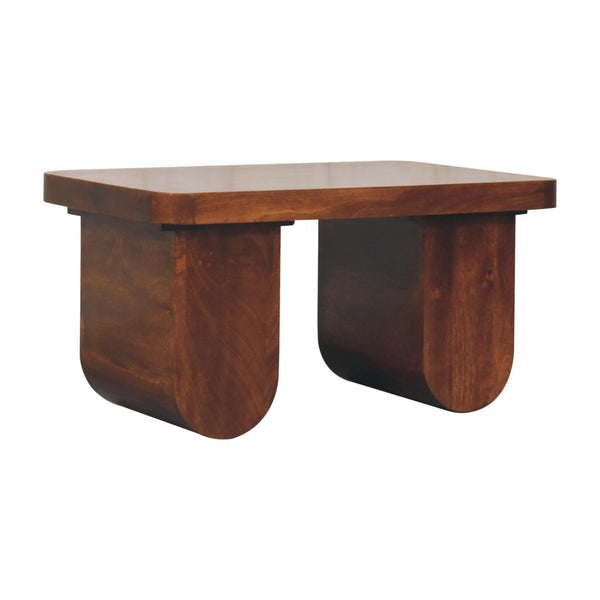 Arch-Leg Mango Wood Coffee Table