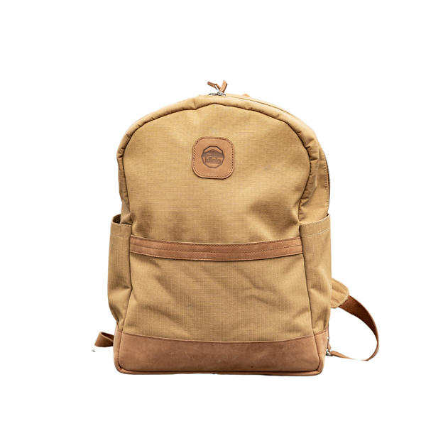 Ripstop Canvas Leather-Trim Backpack