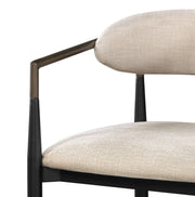 Open-Back Upholstered Dining Armchair Set — packaging and unboxing view