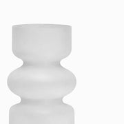 Frosted Glass Sculptural Vase
