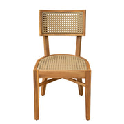 Acacia Wood Wicker Outdoor Dining Chair Set