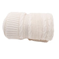 Cable Knit Organic Cotton Throw Blanket