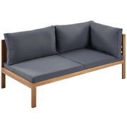 Acacia Wood Sectional Outdoor Sofa Set