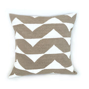 Resist-Painted Cotton Pillow Cover