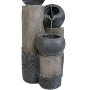 Tiered Cascading Globe Solar Fountain