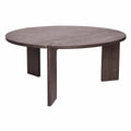 Dark Stained Ash Round Coffee Table