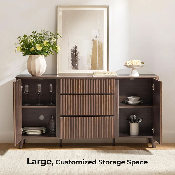 Reeded Wood-Grain Buffet Sideboard – buffet (view 3) | Roost & Roam
