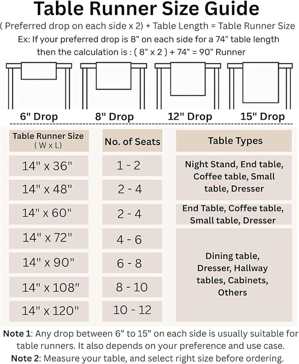 Natural Linen Extra Long Table Runner