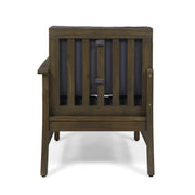 Acacia Wood Sectional Outdoor Sofa Set — detail of finish and surface variation