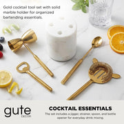 Marble and Gold Bar Tool Set