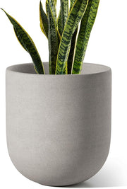 Sand-Texture Ceramic Cylinder Planter