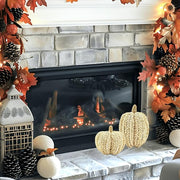 Woven Cornhusk Pumpkin Decor Set