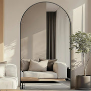 Arched Metal Frame Floor Mirror — alternate frame finish option