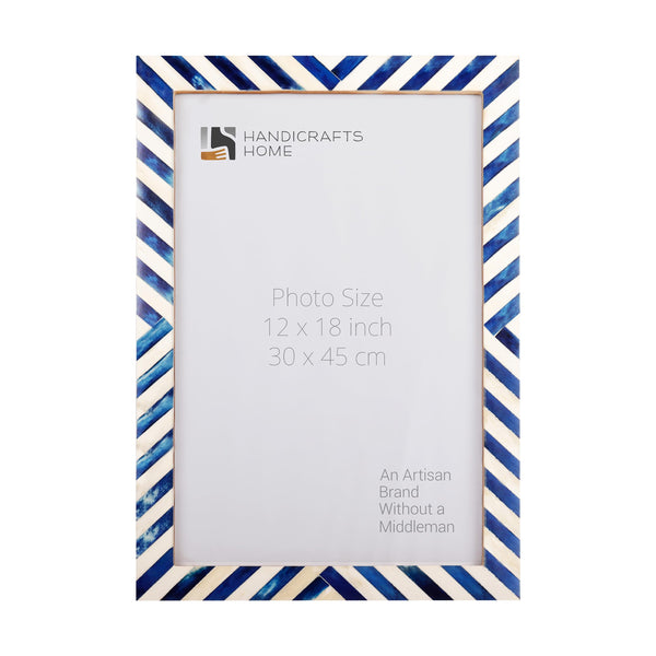 Chevron Bone Inlay Picture Frame