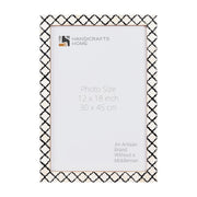 Bone Inlay Moroccan Pattern Picture Frame